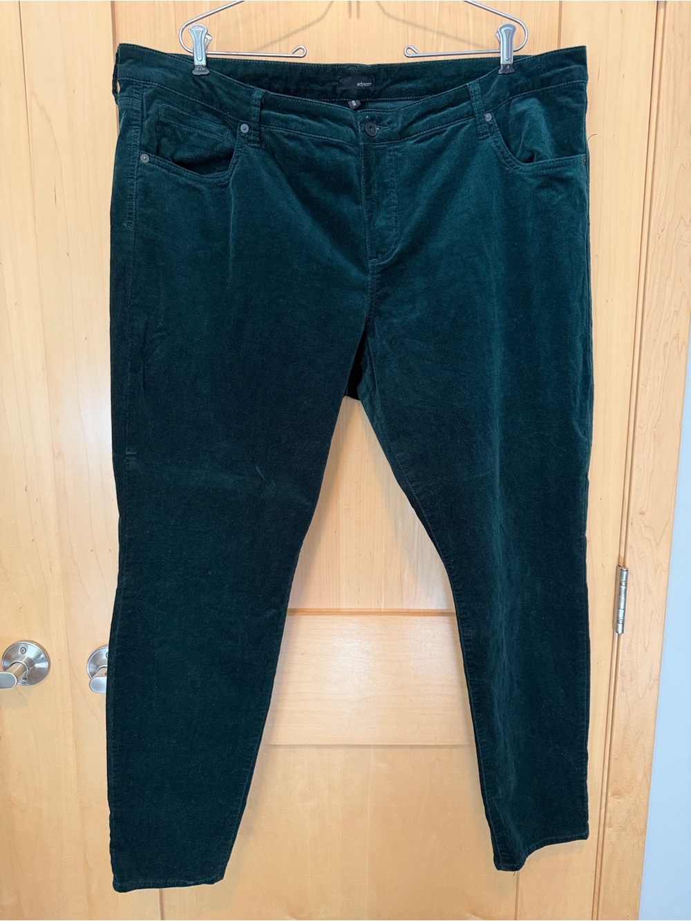Women's Dark Teal Corduroy Skinny Pants